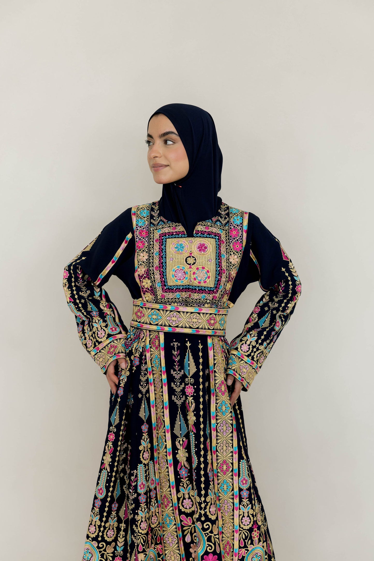 Full navy thobe