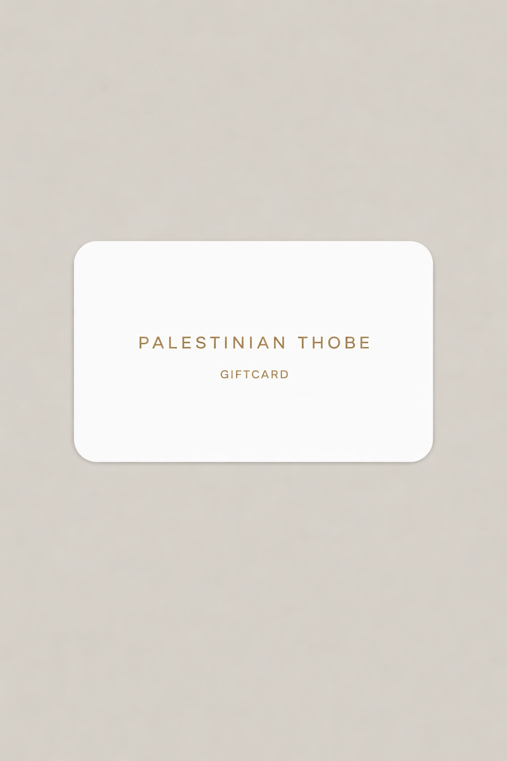 Palestinian thobe E-Gift Card