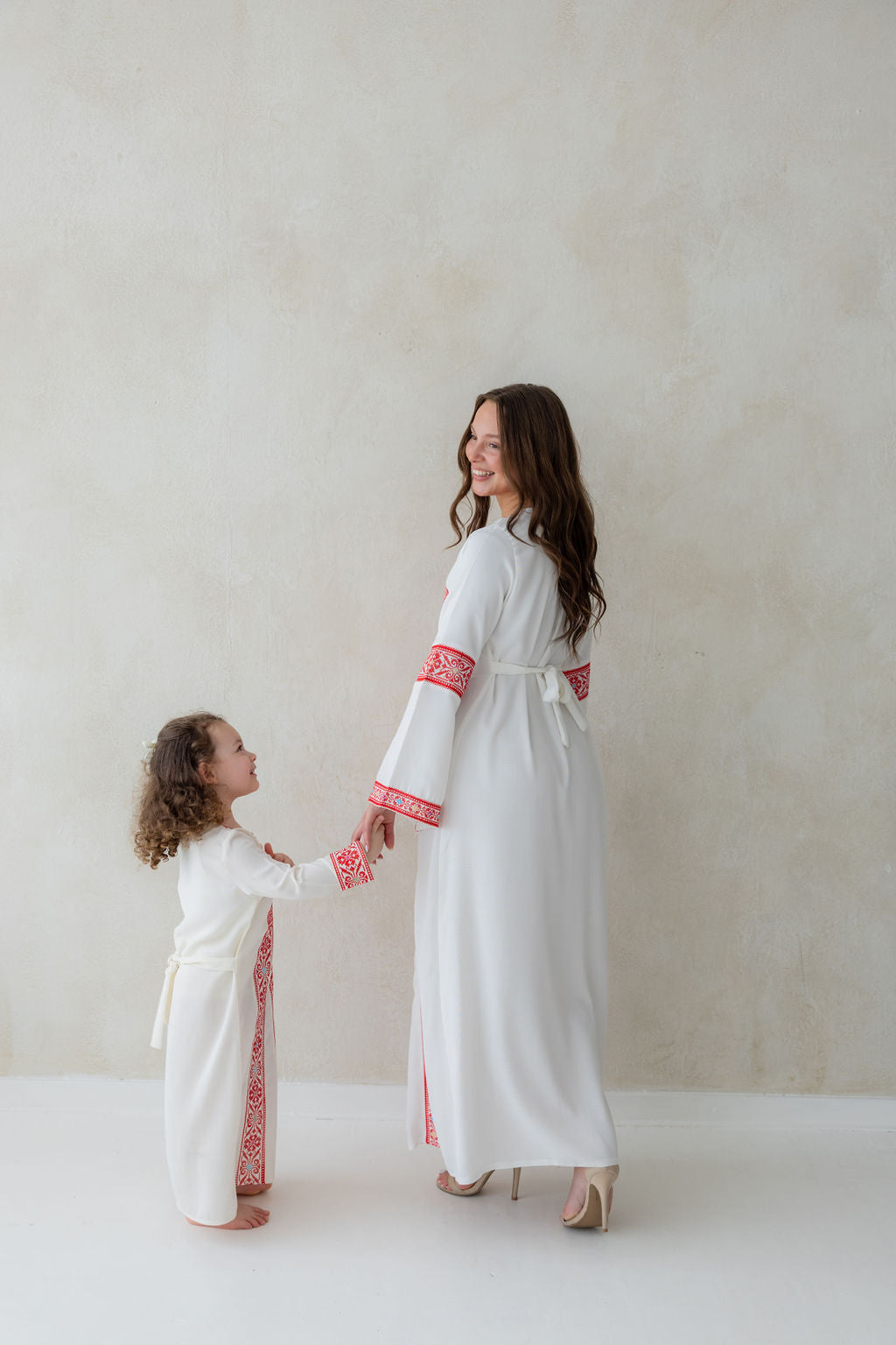 Mommy & Me Off-White / Red