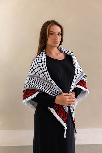 Tatreez keffiyeh