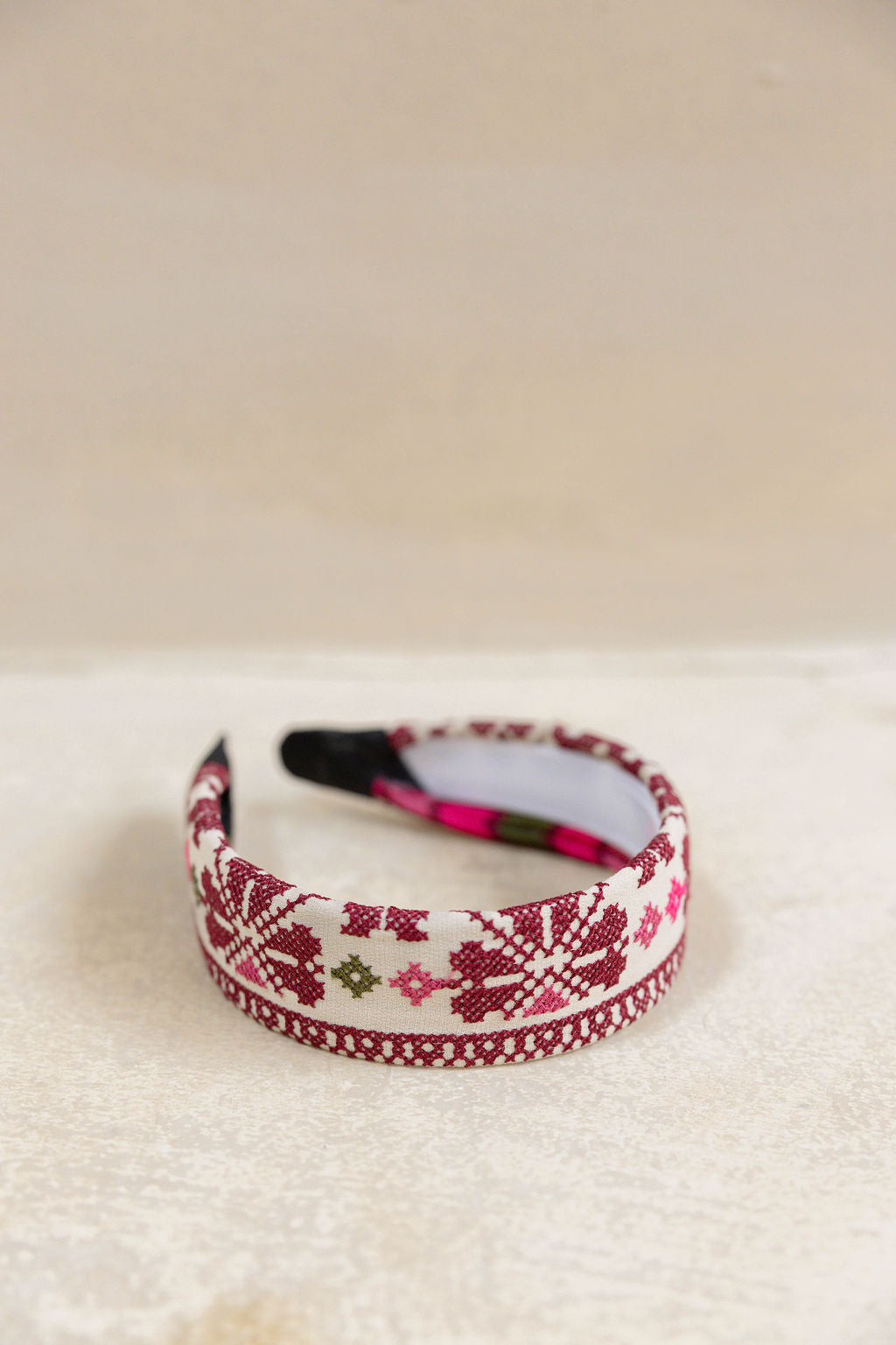 Hairband Creamy burgundy