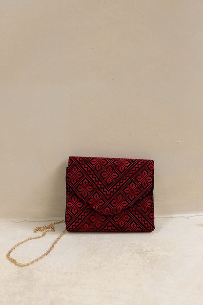 Embroidered crossbody bag