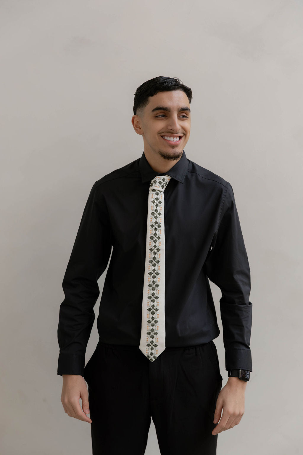 Tatreez tie Darkgreen