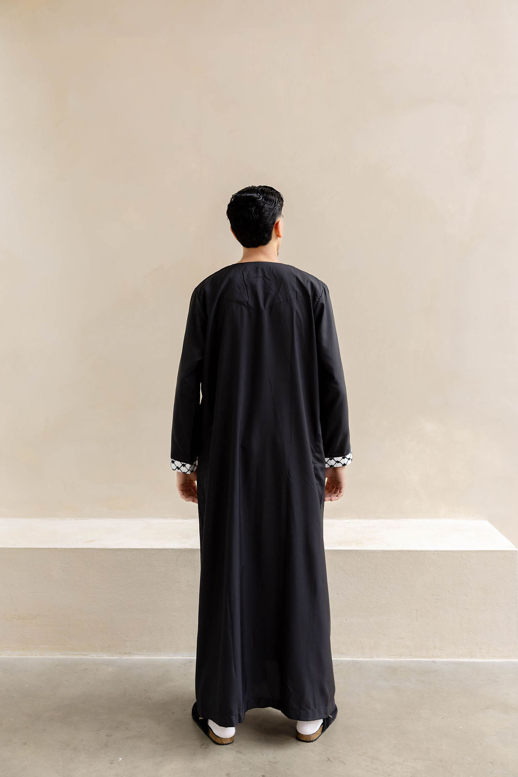 Djellaba Keffiyeh Black
