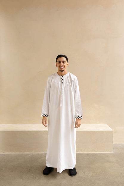 Djellaba Keffiyeh White