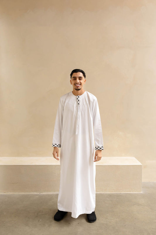 Djellaba Keffiyeh White