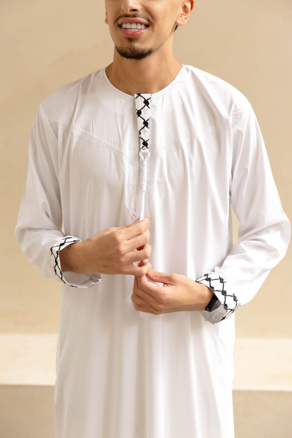 Djellaba Keffiyeh White