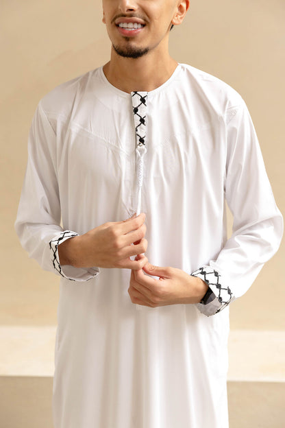 Djellaba Keffiyeh White