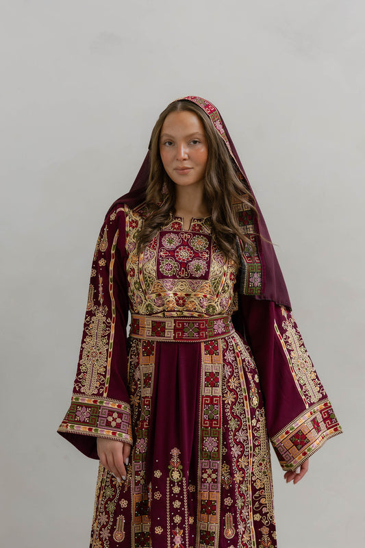 Bridal Ramallah Burgundy