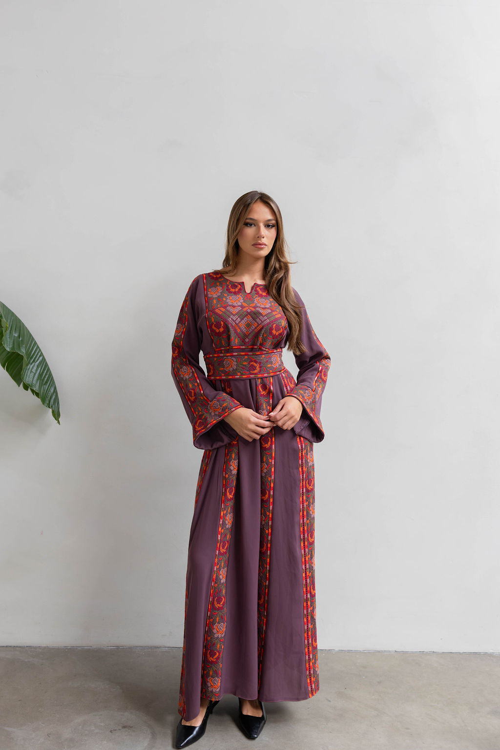 Floral Midnight plum