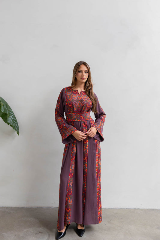 Floral Midnight plum