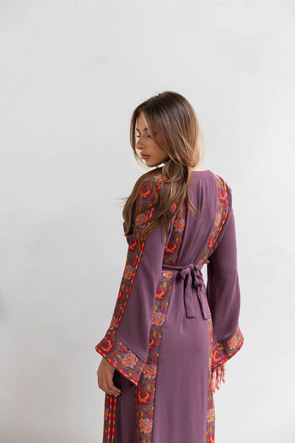 Floral Midnight plum