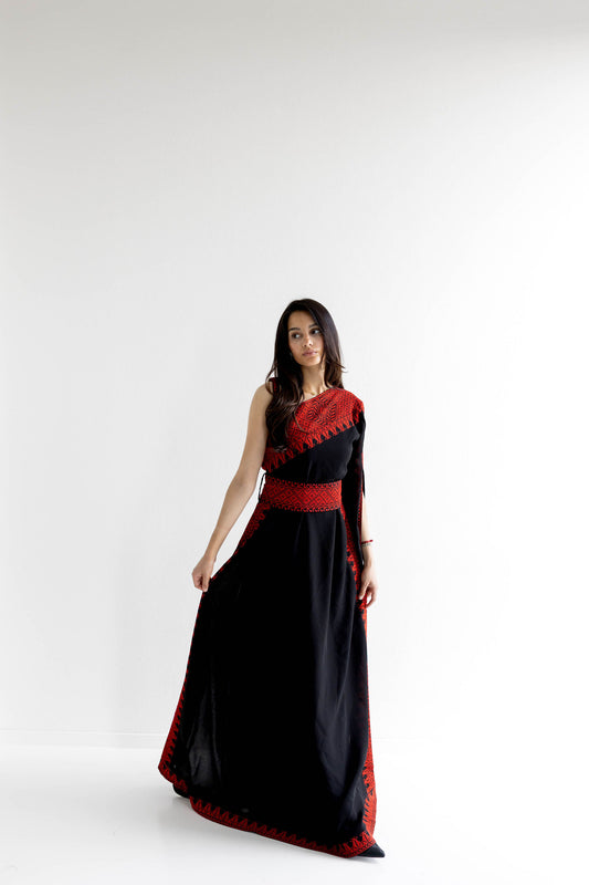 Off shoulder Red