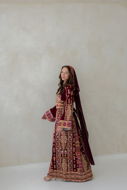 Bridal Ramallah Burgundy