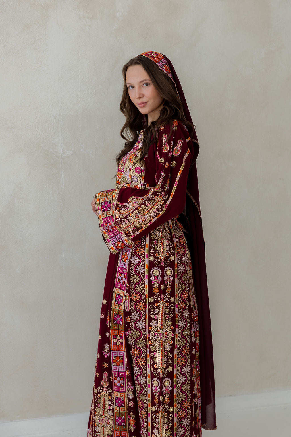 Bridal Ramallah Burgundy