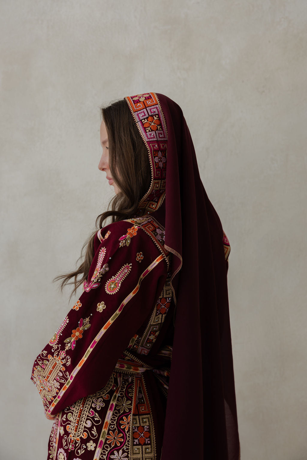 Bridal Ramallah Burgundy